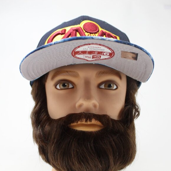 Cleveland Cavs Hat Blue Mens Snapback New Era 9FIFTY NBA Hardwood Classics Cap - Picture 3 of 12